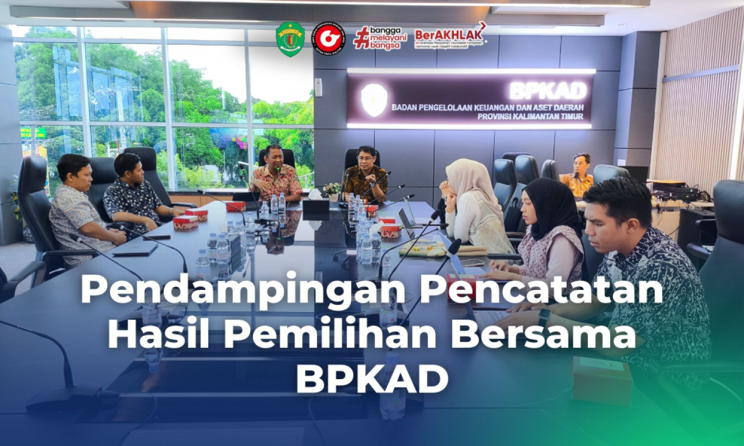 Biro PBJ Setda Provinsi Kaltim Dampingi BPKAD dalam Pencatatan Hasil Pemilihan