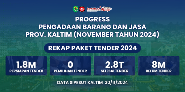PROGRESS PENGADAAN BARANG JASA PROV. KALTIM (NOVEMBER TAHUN 2024)
