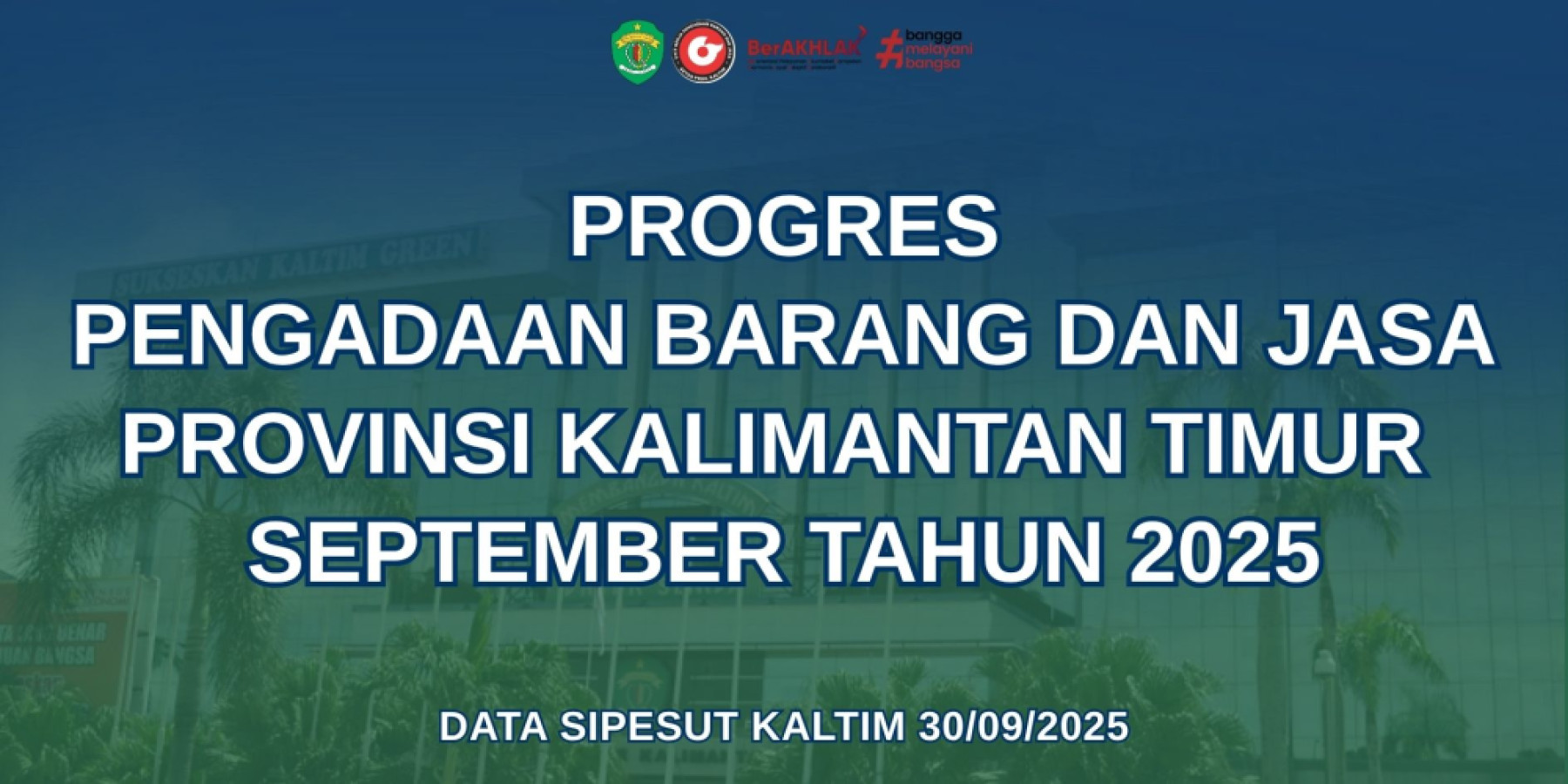 PROGRES PANGADAAN BARANG DAN JASA PROV. KALTIM BULAN SEPTEMBER 2025