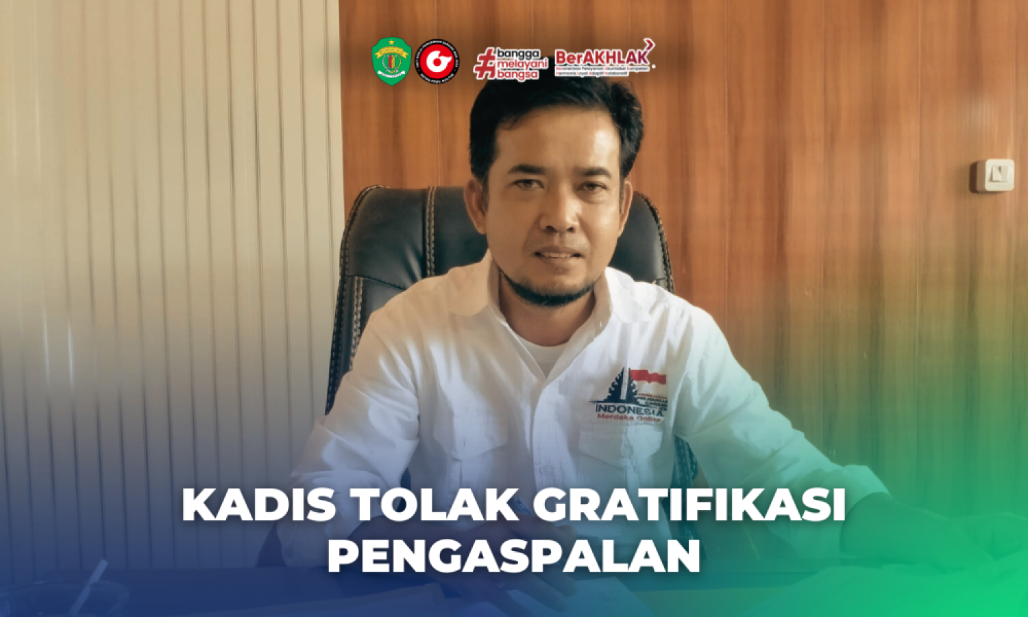 Tolak Gratifikasi Unik, Pengaspalan Jalan di Depan Rumah Kadis
