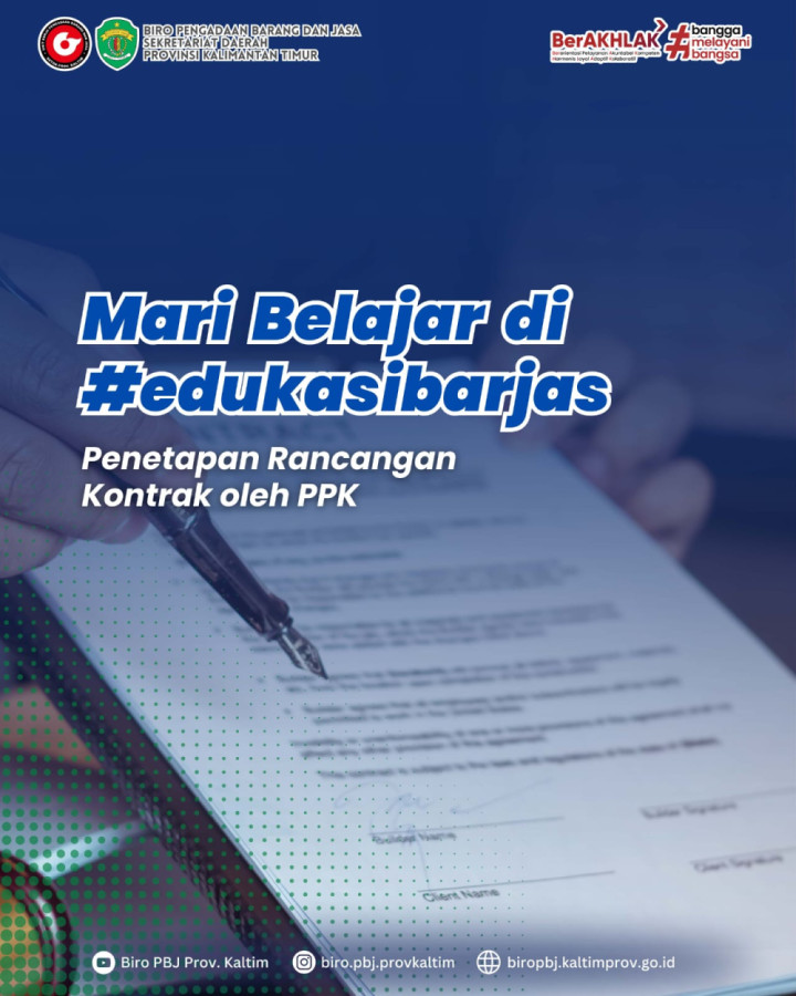 Penetapan Rancangan Kontrak oleh PPK