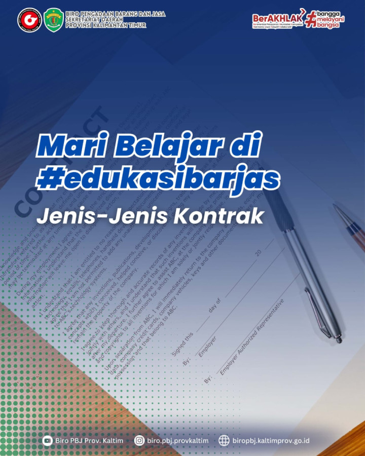 Mengenal Jenis-Jenis Kontrak?