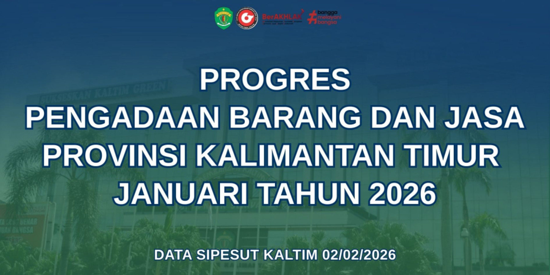 Progres Pengadaan Barang Dan Jasa Provinsi Kalimantan Timur Bulan Januari 2026