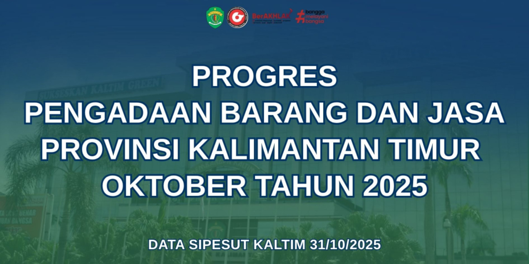 PROGRES PENGADAAN BARANG DAN JASA PROVINSI KALIMANTAN TIMUR BULAN OKTOBER 2025