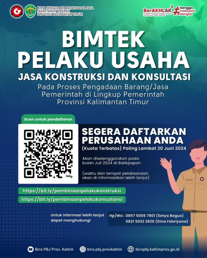 Buruan Daftar, Bimtek Pelaku Usaha Jasa Konstruksi dan Konsultasi