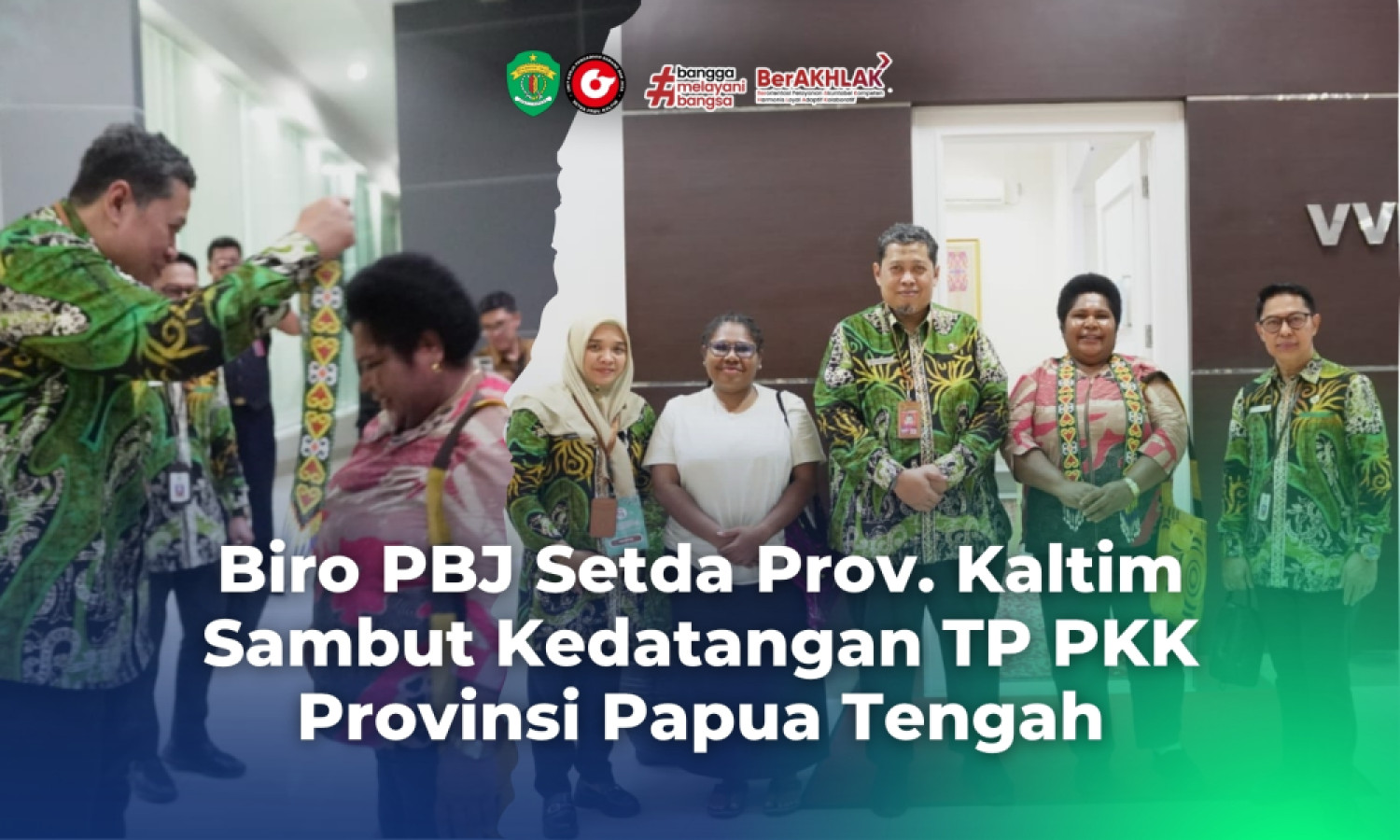 Biro PBJ Setda Prov. Kaltim Sambut Kedatangan TP PKK Provinsi Papua Tengah