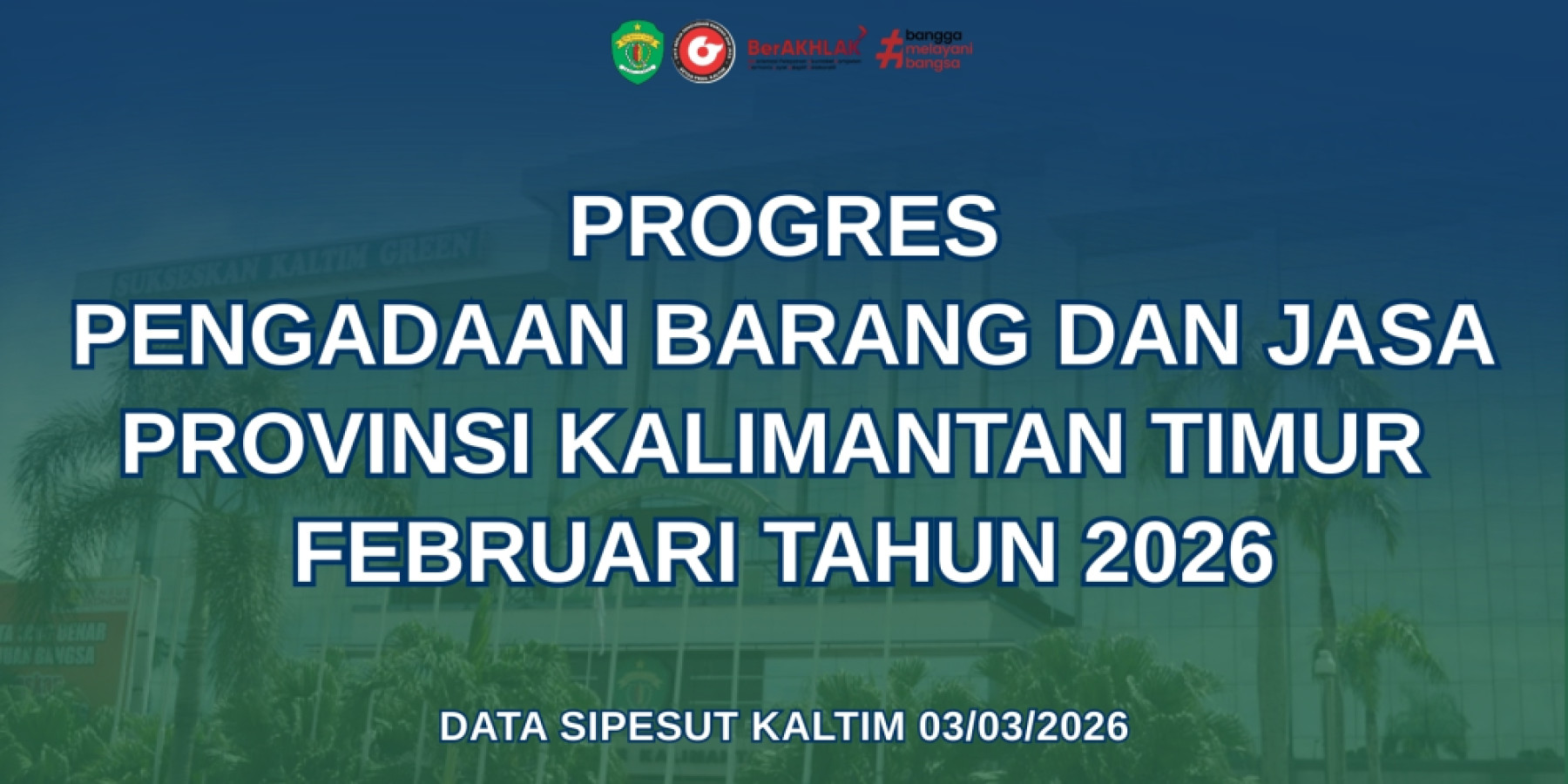Progres Pengadaan Barang dan Jasa Provinsi Kalimantan Timur Februari 2026