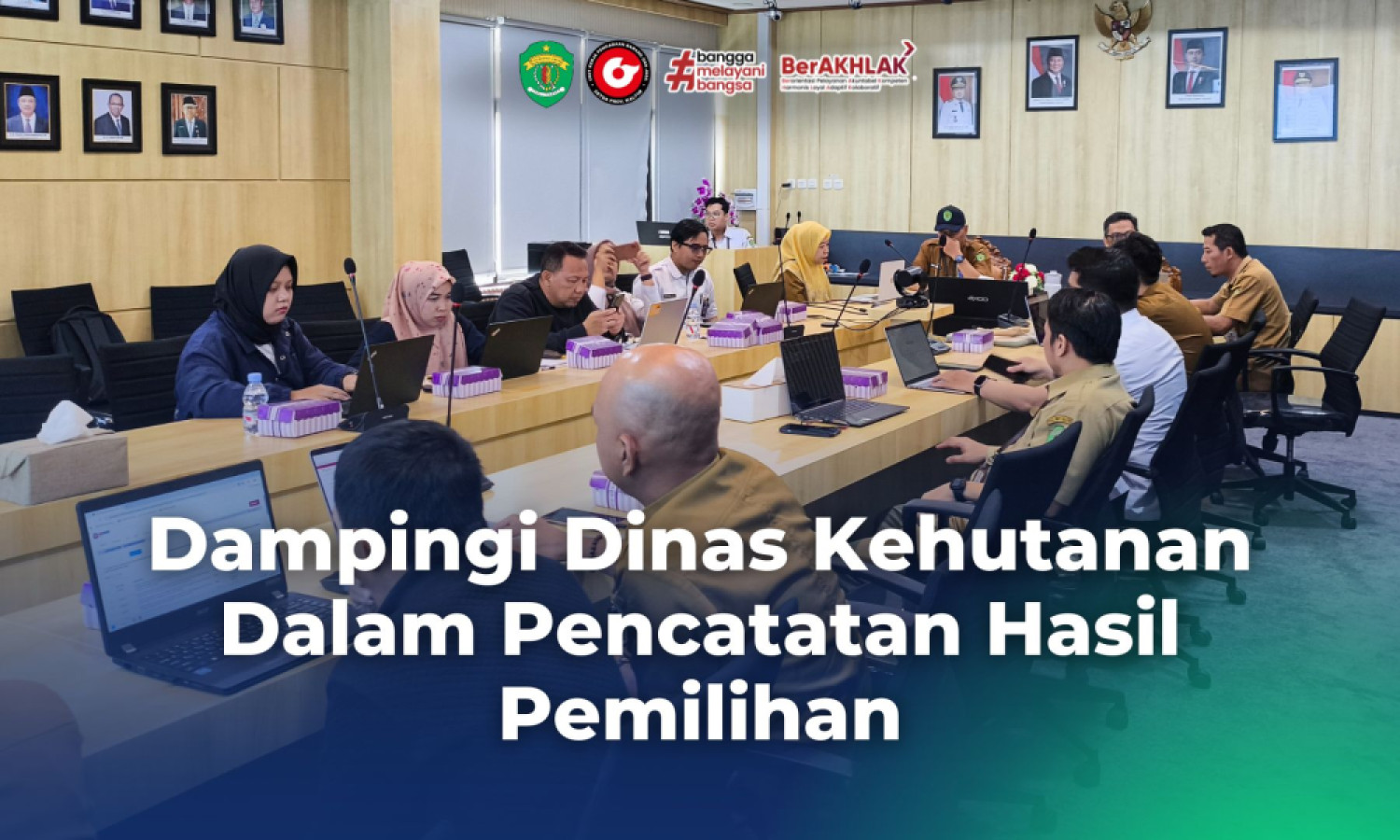 Biro PBJ Setda Kaltim Dampingi Dinas Kehutanan dalam Pencatatan Hasil Pemilihan