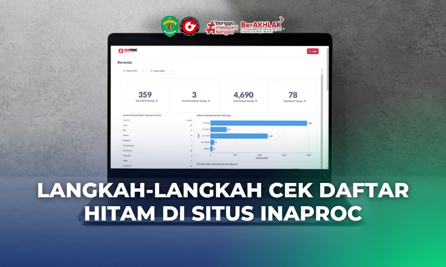 Langkah-langkah Cek Daftar Hitam di Situs Inaproc