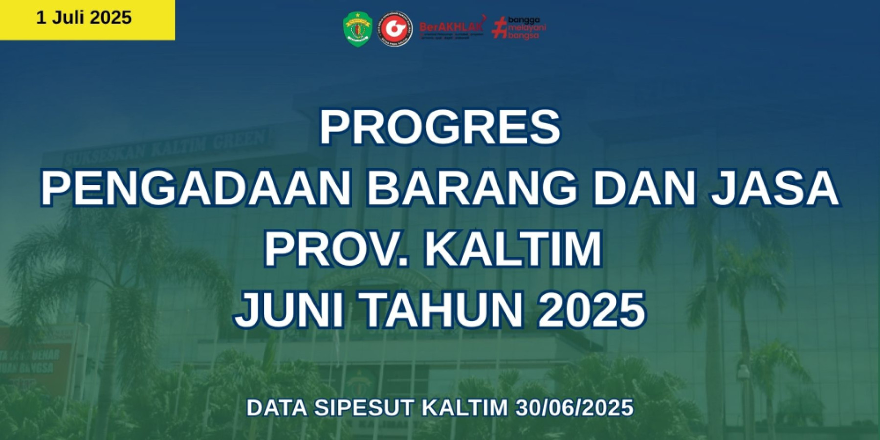 PROGRESS PENGADAAN BARANG JASA PROV. KALTIM  JUNI TAHUN 2025